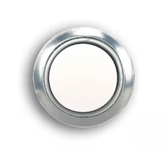 Defiant Wired LED Illuminated Doorbell Push Button, Nickel